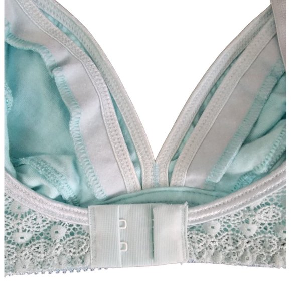 Belabumbum Soft Cup Nursing Bra Adjustable Straps Pastel Blue Medium NWT - Picture 6 of 10